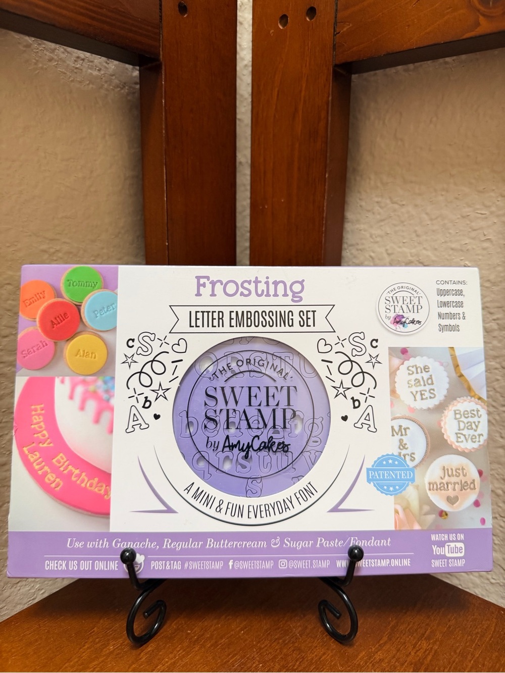 New..SweetStamp Frosting Embossing Set. Letter/Number Sets/ Cake Decorating
